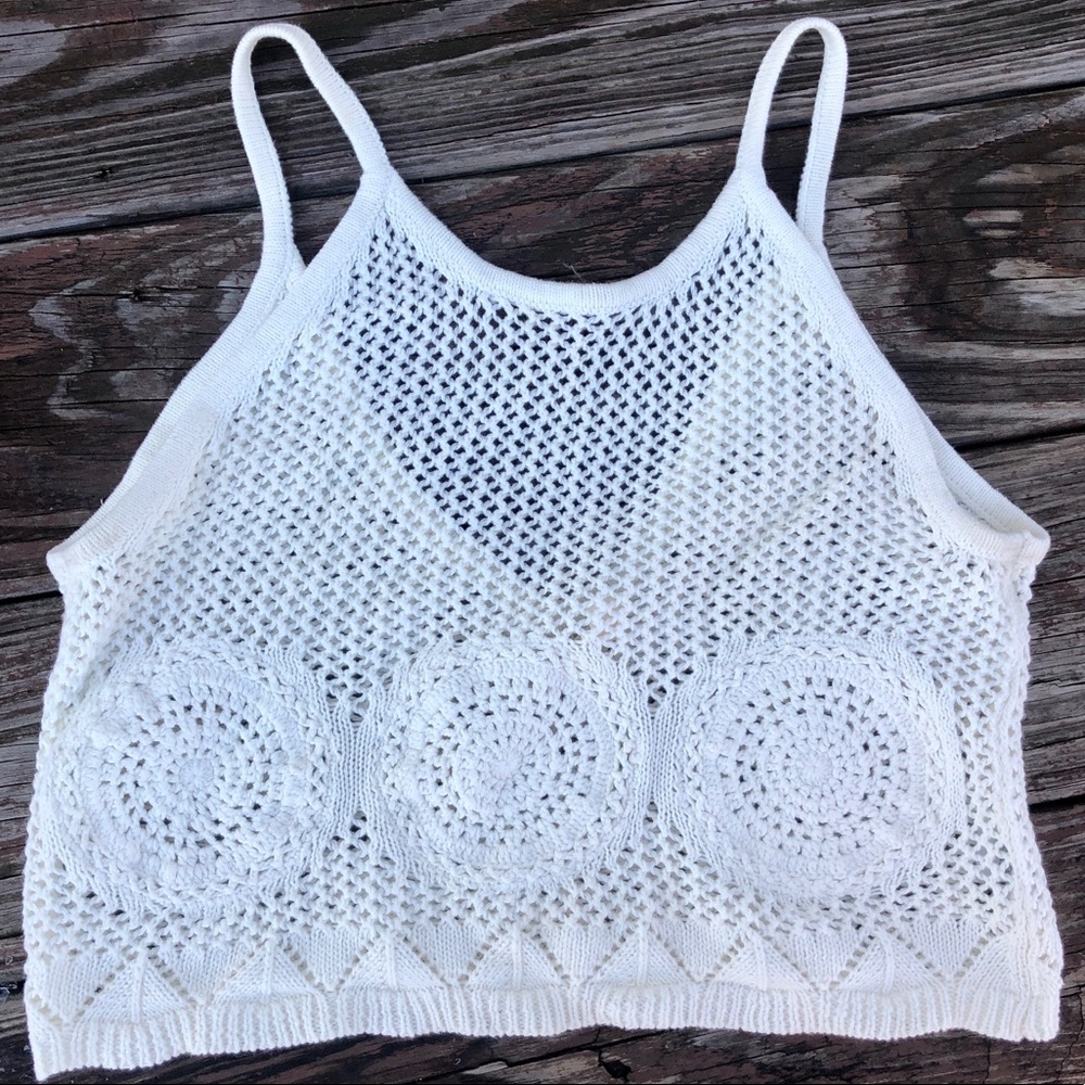 Cream Knit LA Hearts Top